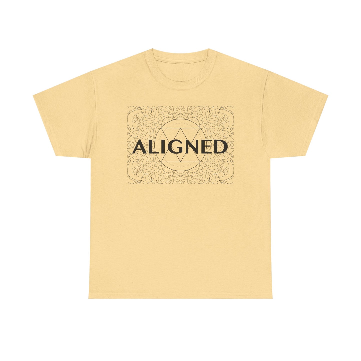 Aligned design Unisex Heavy Cotton Tee - Spiritual Graphic T-Shirt