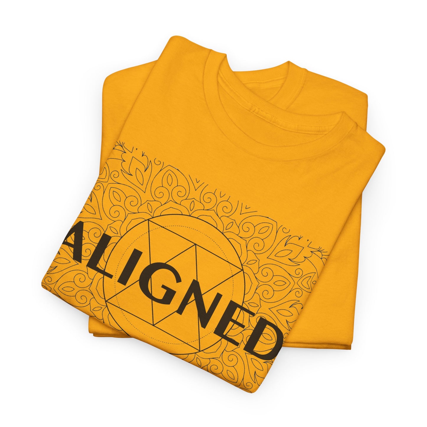 Aligned design Unisex Heavy Cotton Tee - Spiritual Graphic T-Shirt