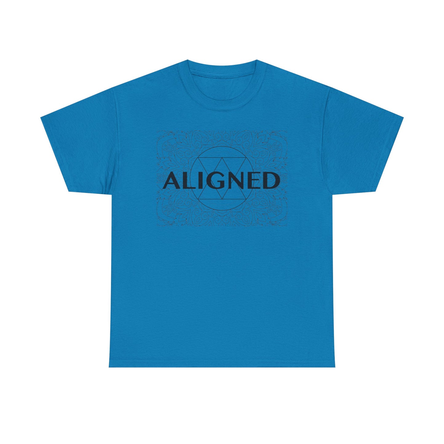 Aligned design Unisex Heavy Cotton Tee - Spiritual Graphic T-Shirt