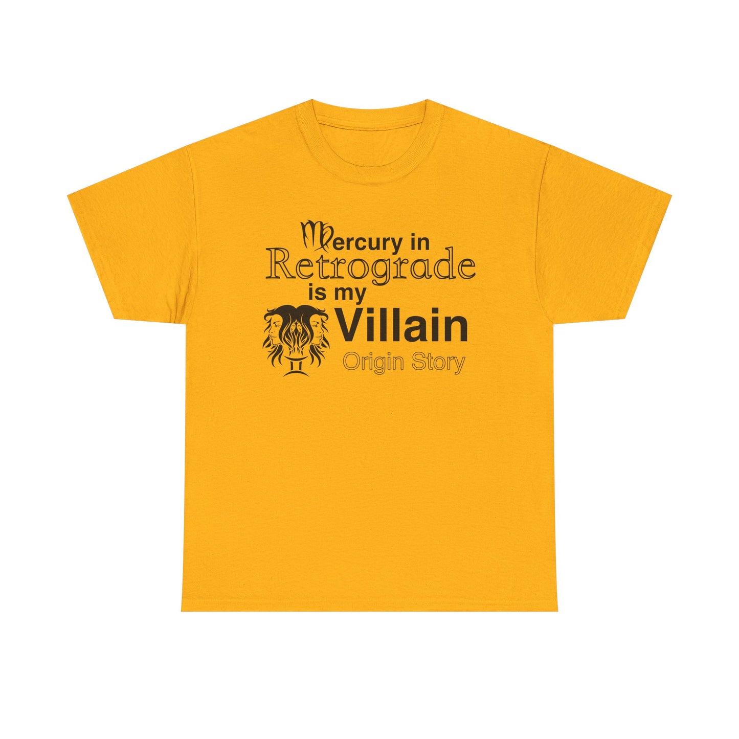 Mercury in Retrograde Unisex Heavy Cotton Tee - Astrological Villain T-Shirt