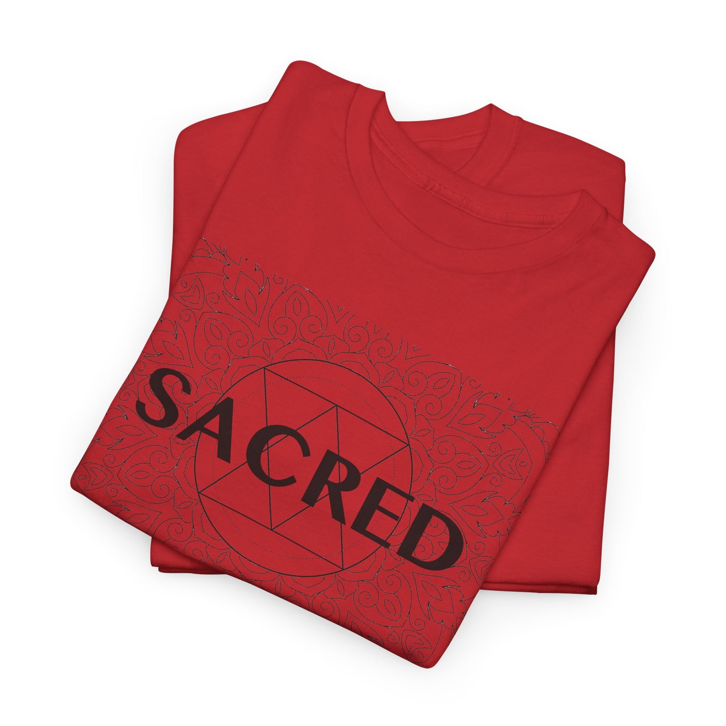 Sacred design Unisex Heavy Cotton Tee - Spiritual Graphic T-Shirt