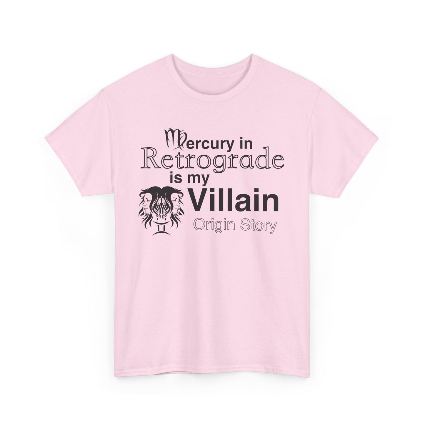 Mercury in Retrograde Unisex Heavy Cotton Tee - Astrological Villain T-Shirt