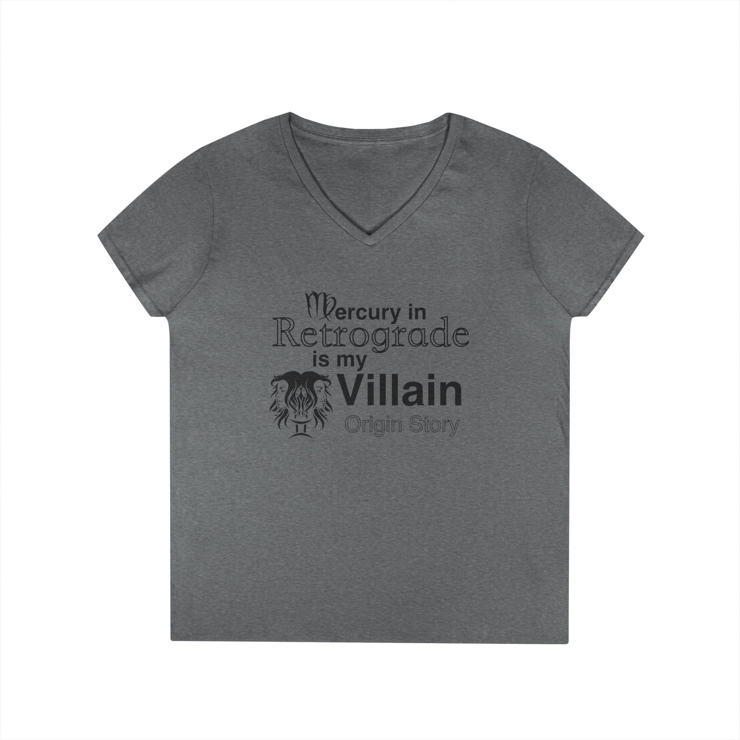 Mercury Retrograde Villain V-Neck T-Shirt for Astrology Lovers