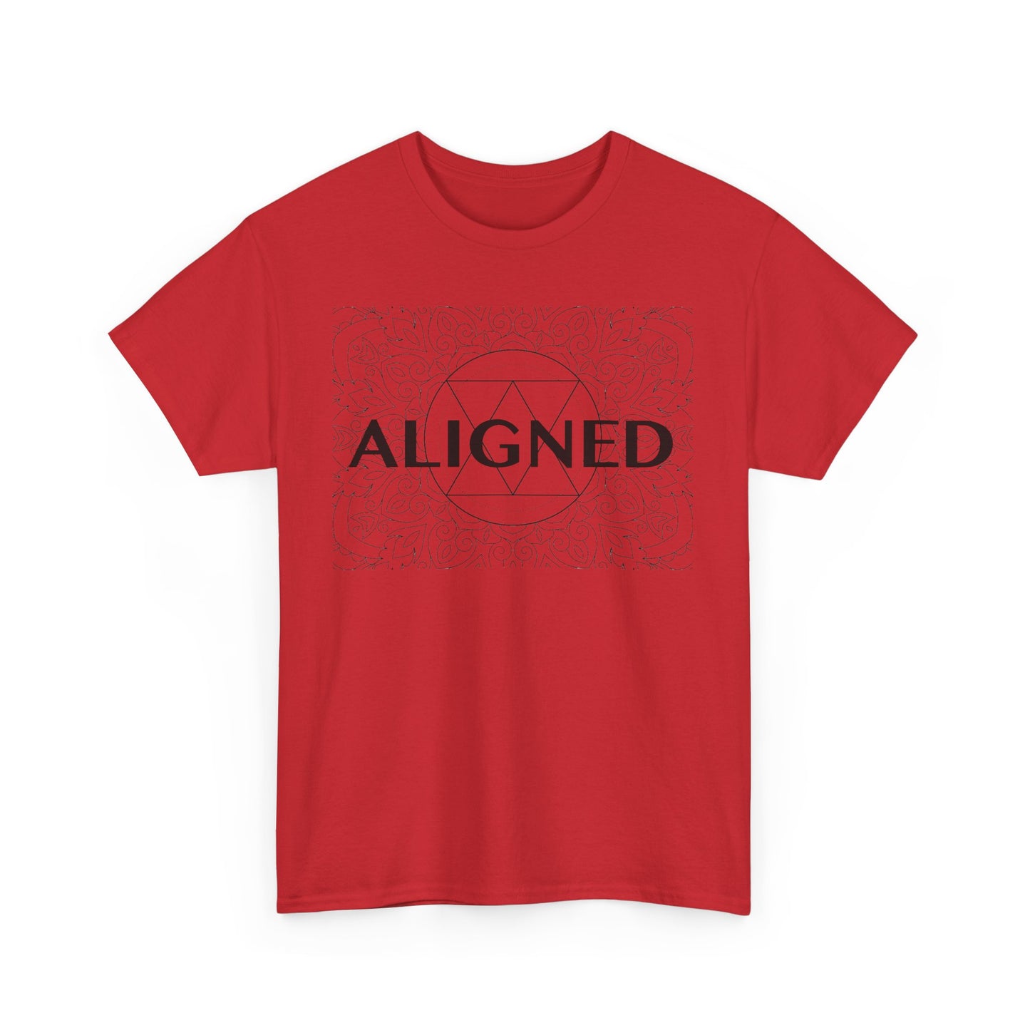 Aligned design Unisex Heavy Cotton Tee - Spiritual Graphic T-Shirt