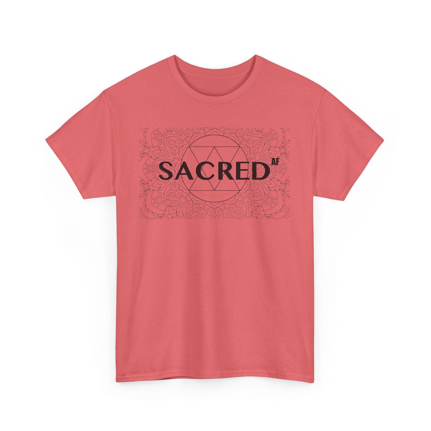 Sacred AF Unisex Heavy Cotton Tee - Spiritual Graphic T-Shirt