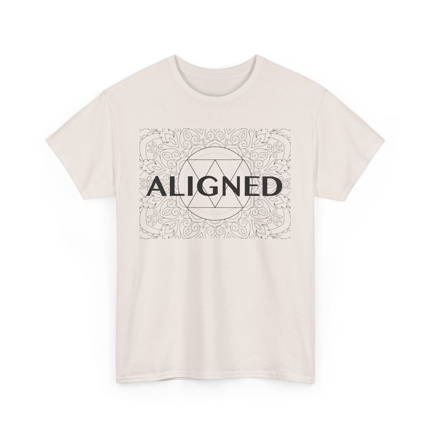 Aligned design Unisex Heavy Cotton Tee - Spiritual Graphic T-Shirt