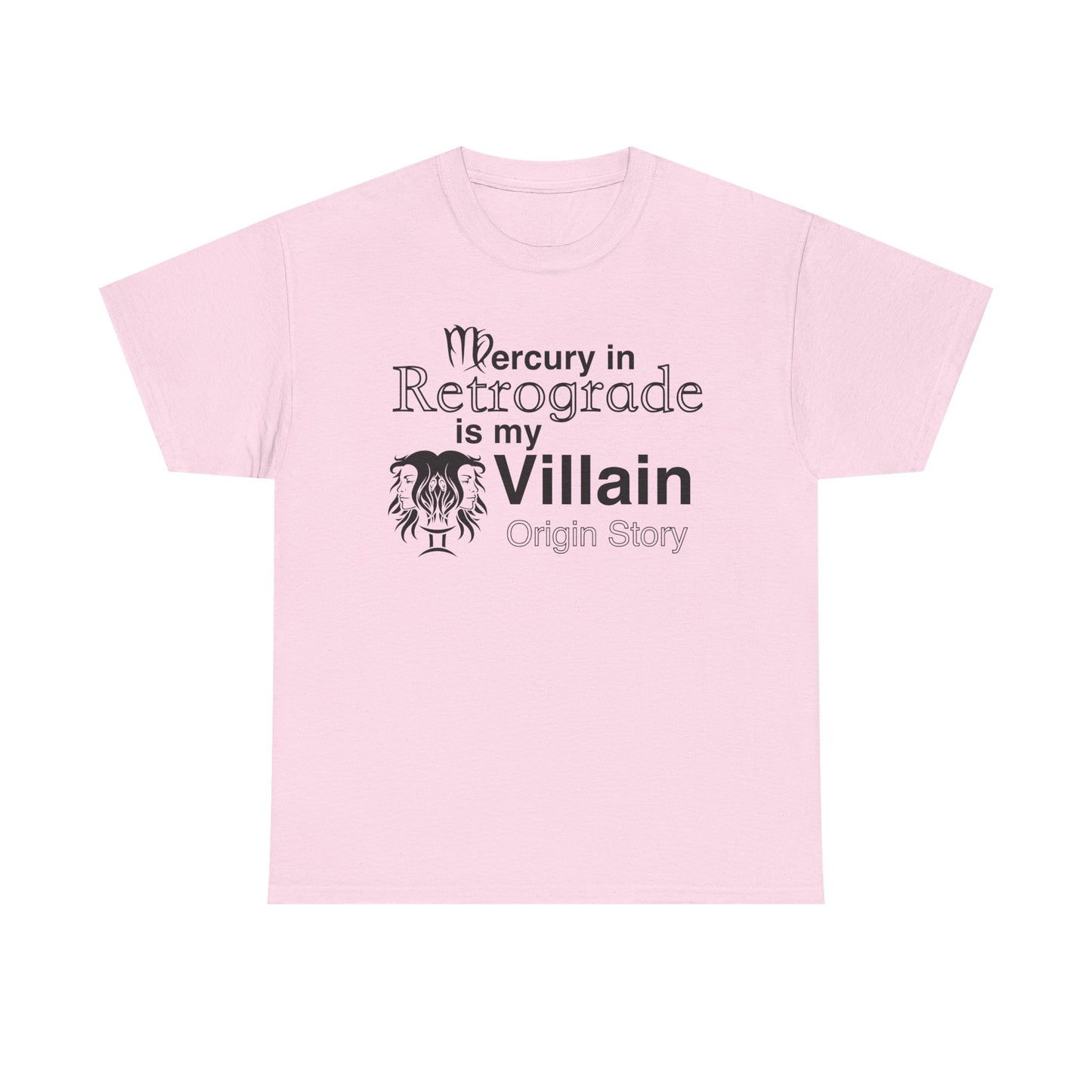 Mercury in Retrograde Unisex Heavy Cotton Tee - Astrological Villain T-Shirt