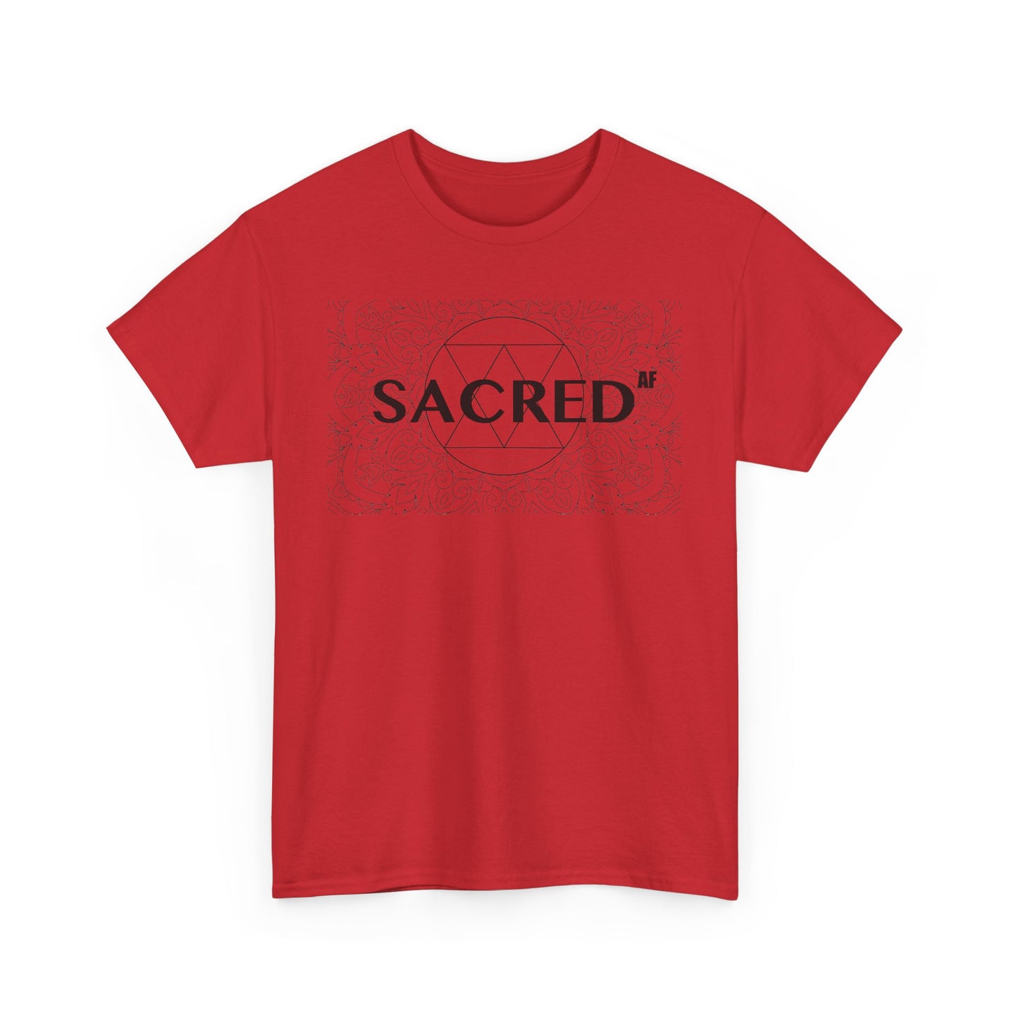 Sacred AF Unisex Heavy Cotton Tee - Spiritual Graphic T-Shirt