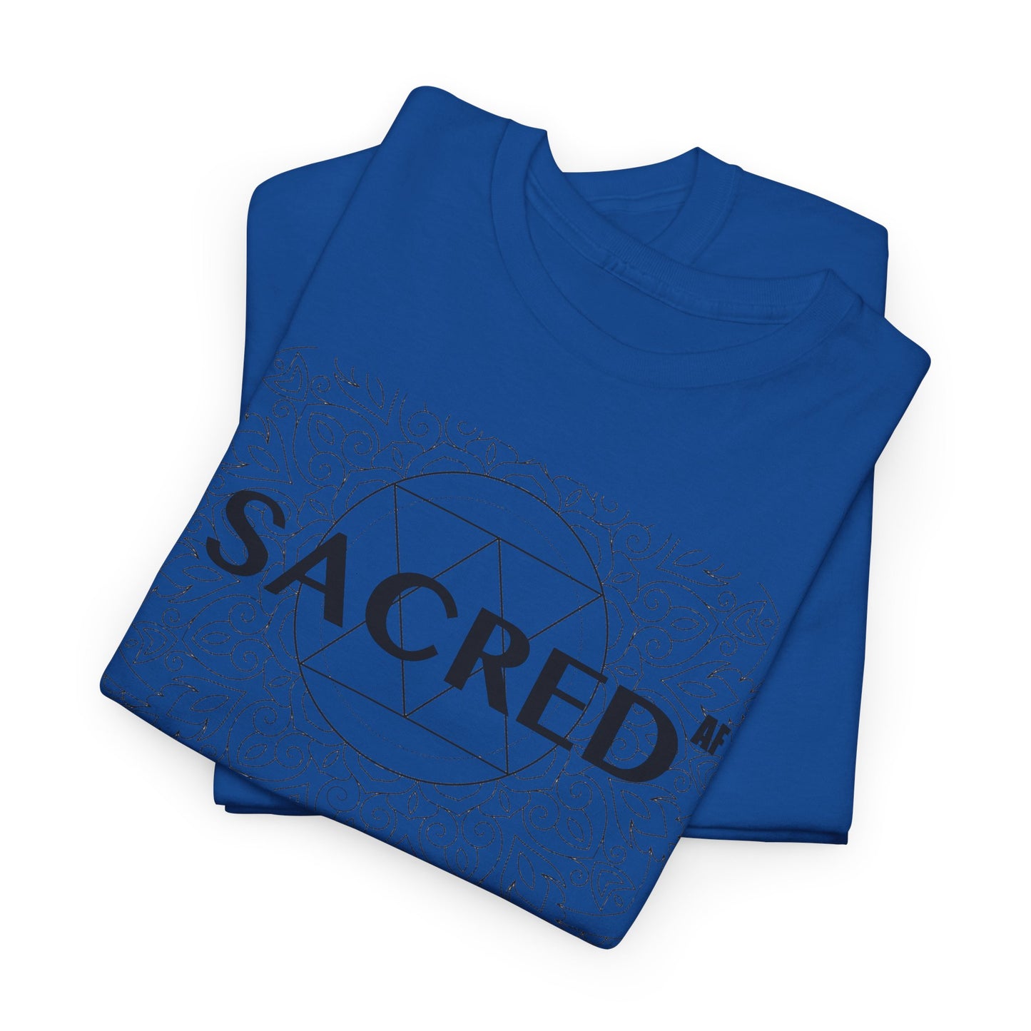 Sacred AF Unisex Heavy Cotton Tee - Spiritual Graphic T-Shirt
