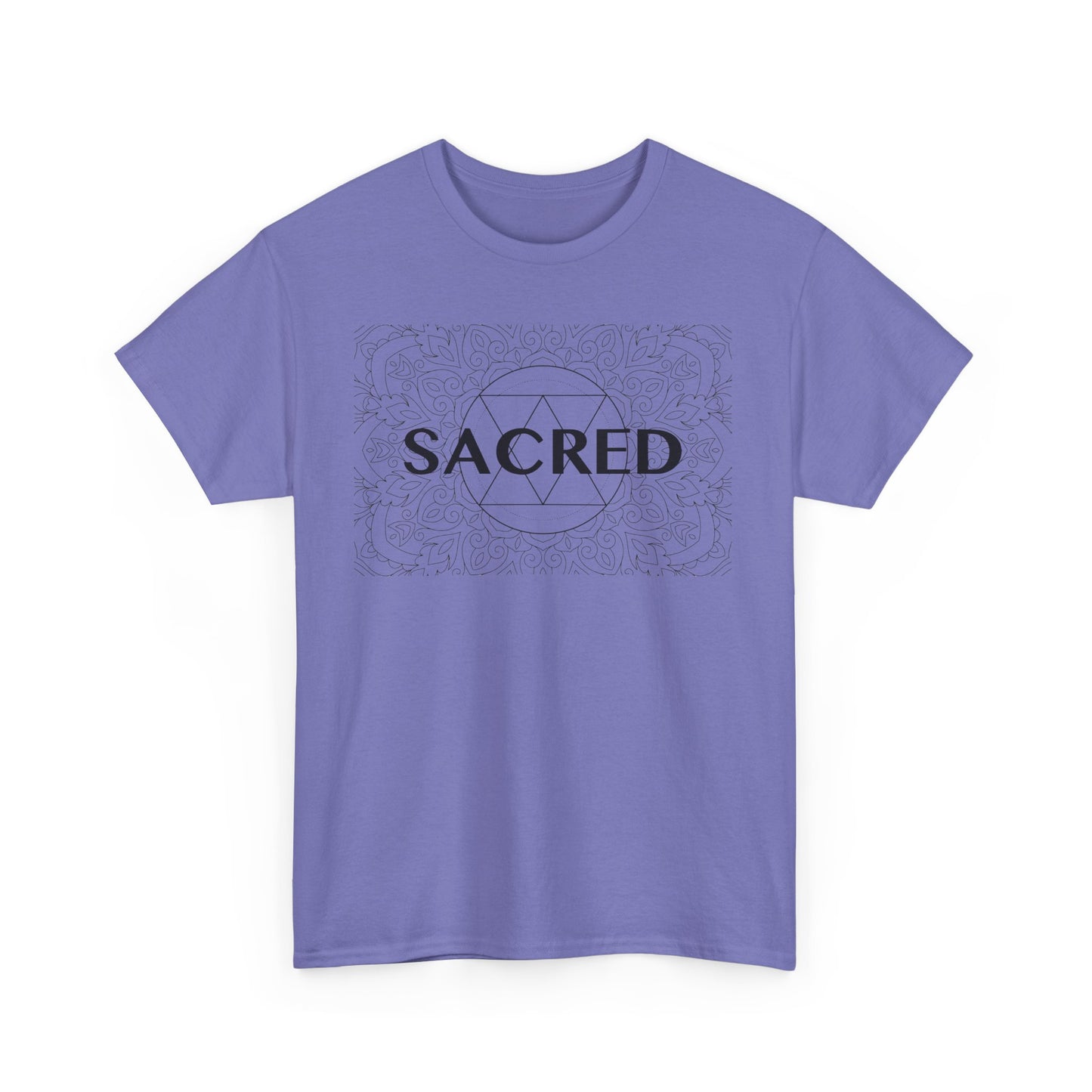 Sacred design Unisex Heavy Cotton Tee - Spiritual Graphic T-Shirt
