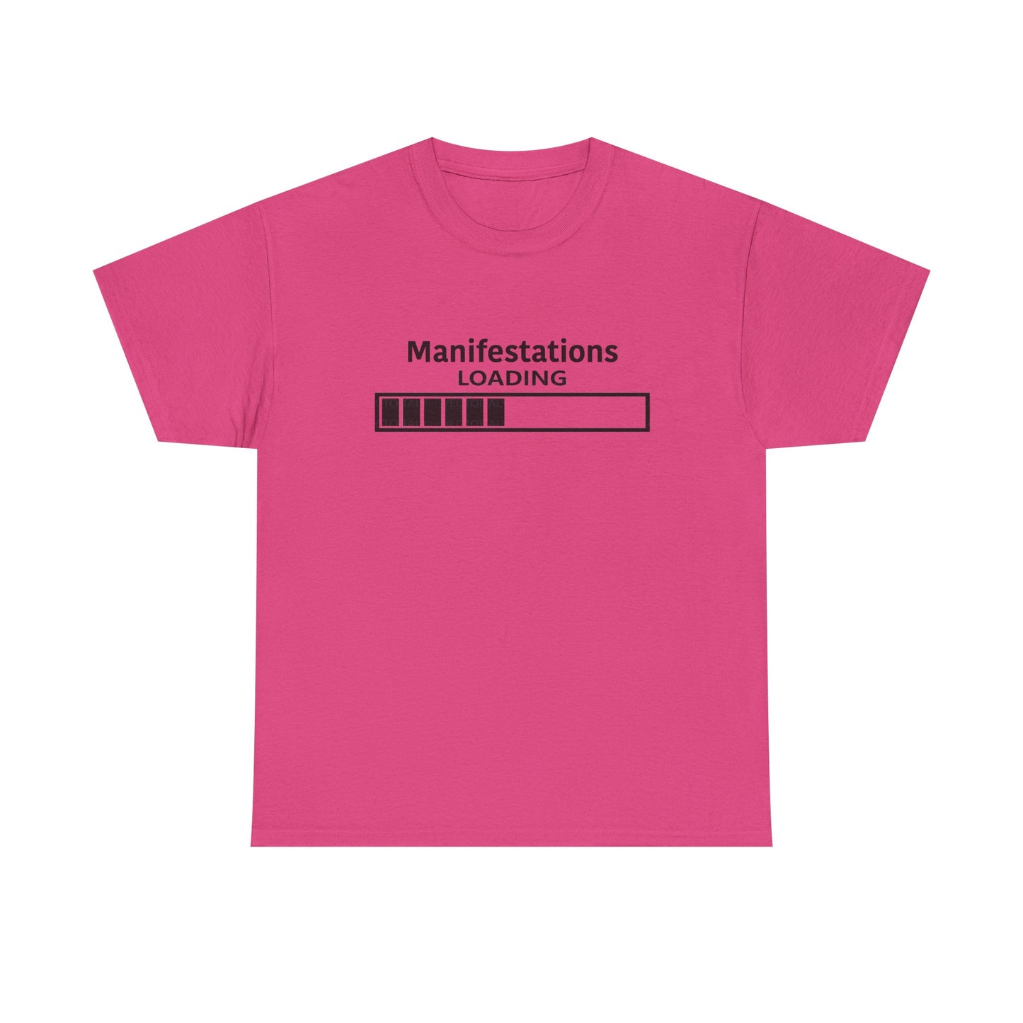 Manifestations Loading Unisex Heavy Cotton Tee - Motivational Graphic T-Shirt