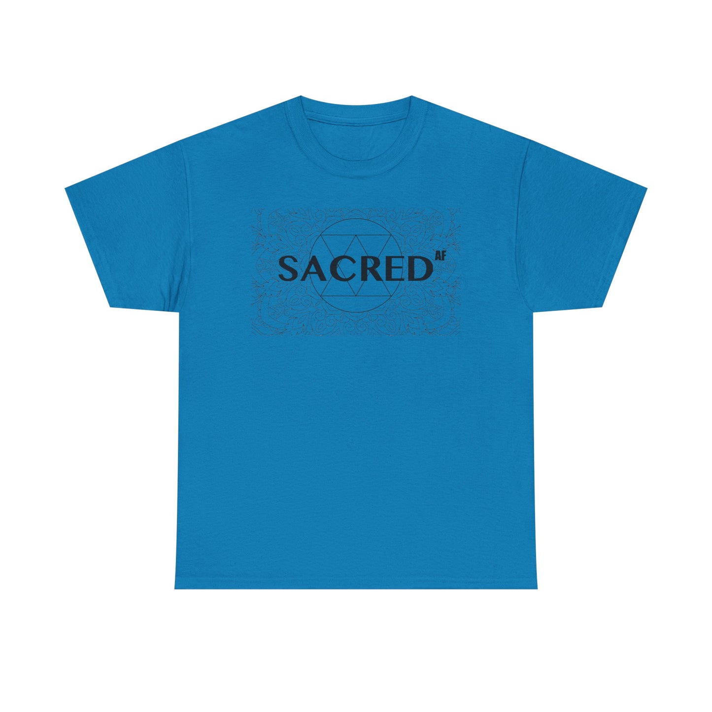 Sacred AF Unisex Heavy Cotton Tee - Spiritual Graphic T-Shirt