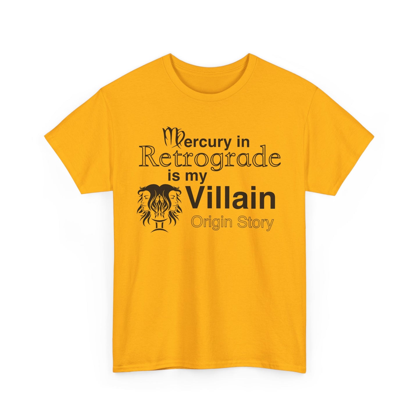 Mercury in Retrograde Unisex Heavy Cotton Tee - Astrological Villain T-Shirt