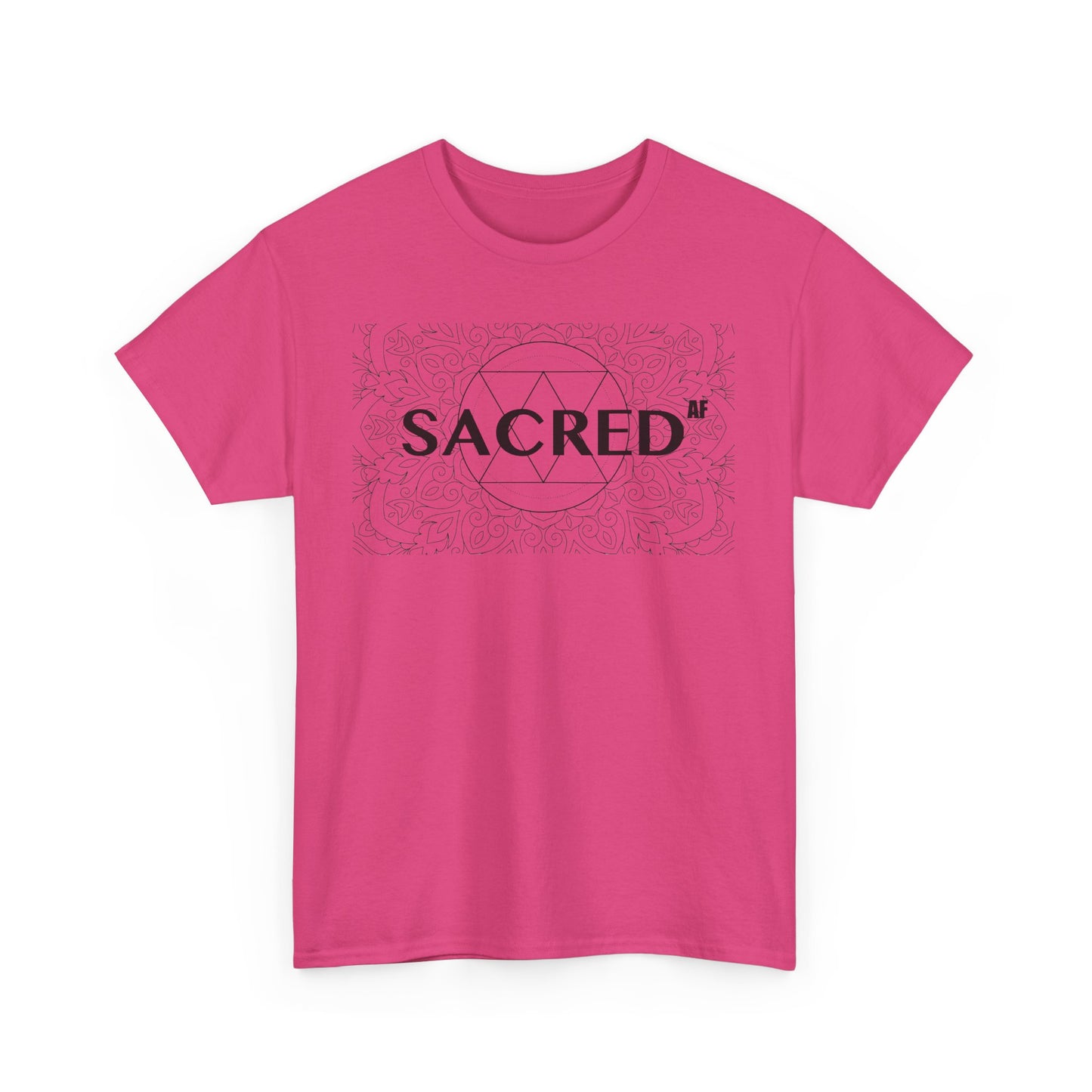 Sacred AF Unisex Heavy Cotton Tee - Spiritual Graphic T-Shirt