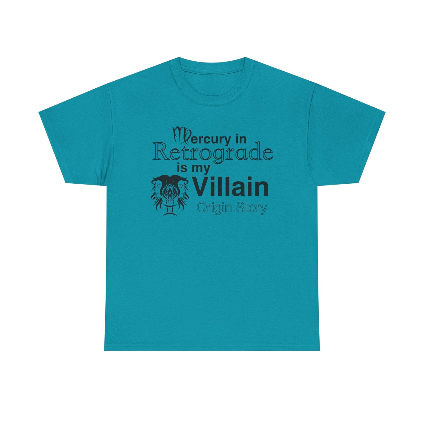 Mercury in Retrograde Unisex Heavy Cotton Tee - Astrological Villain T-Shirt