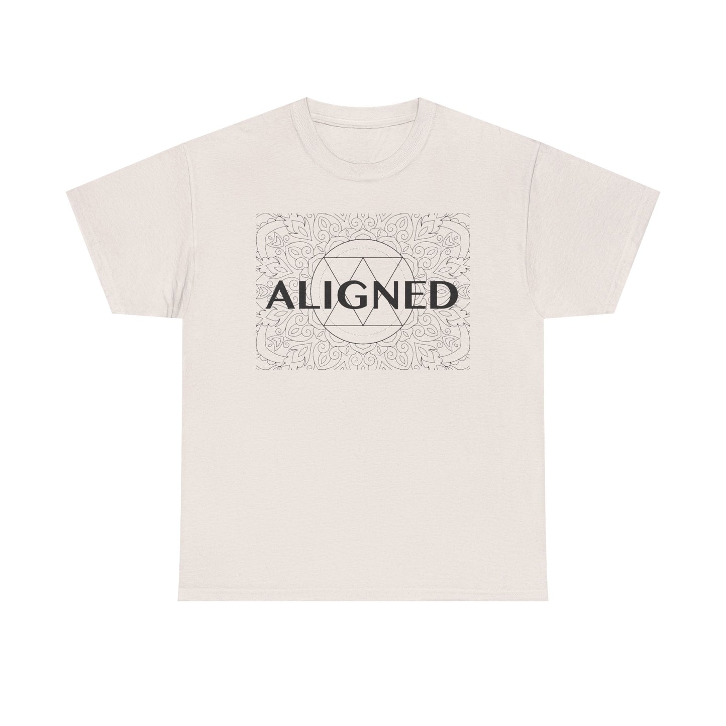 Aligned design Unisex Heavy Cotton Tee - Spiritual Graphic T-Shirt