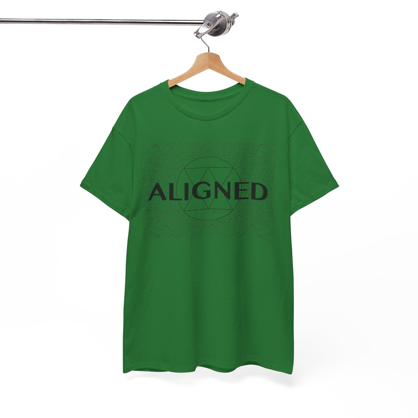 Aligned design Unisex Heavy Cotton Tee - Spiritual Graphic T-Shirt