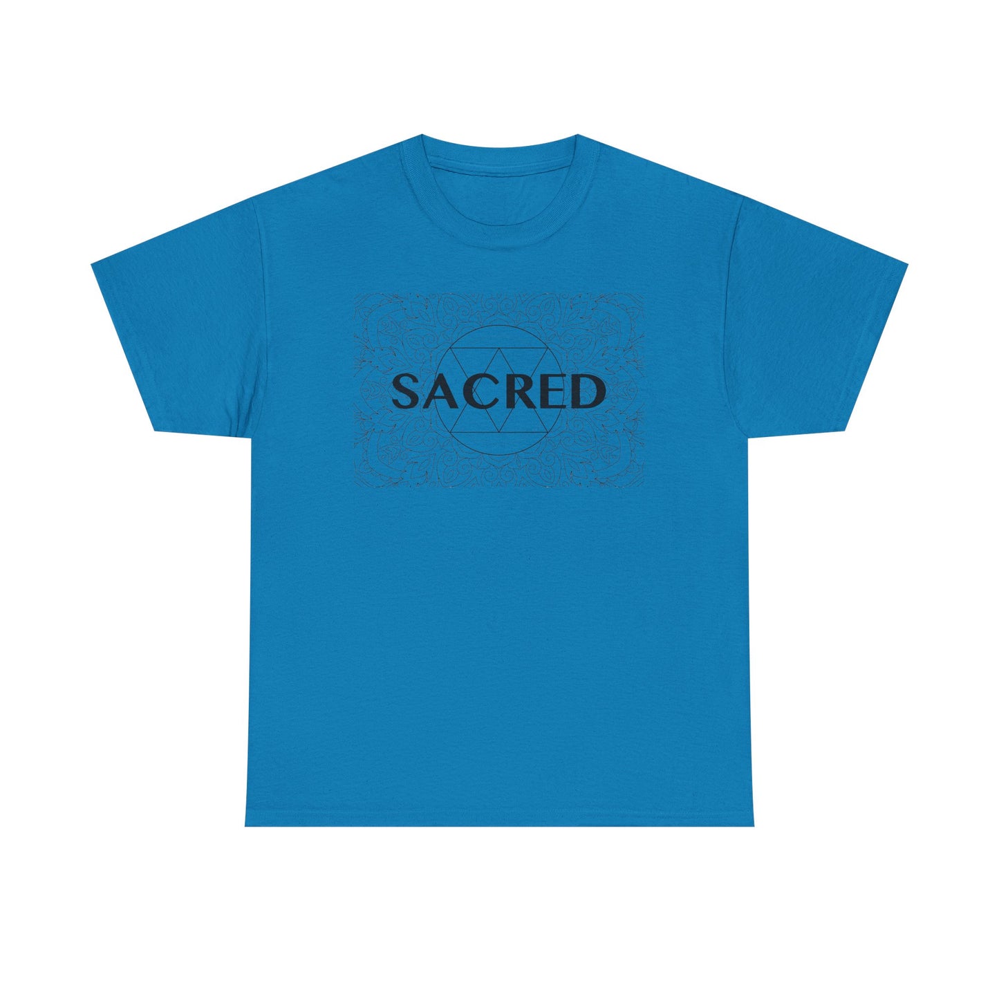 Sacred design Unisex Heavy Cotton Tee - Spiritual Graphic T-Shirt