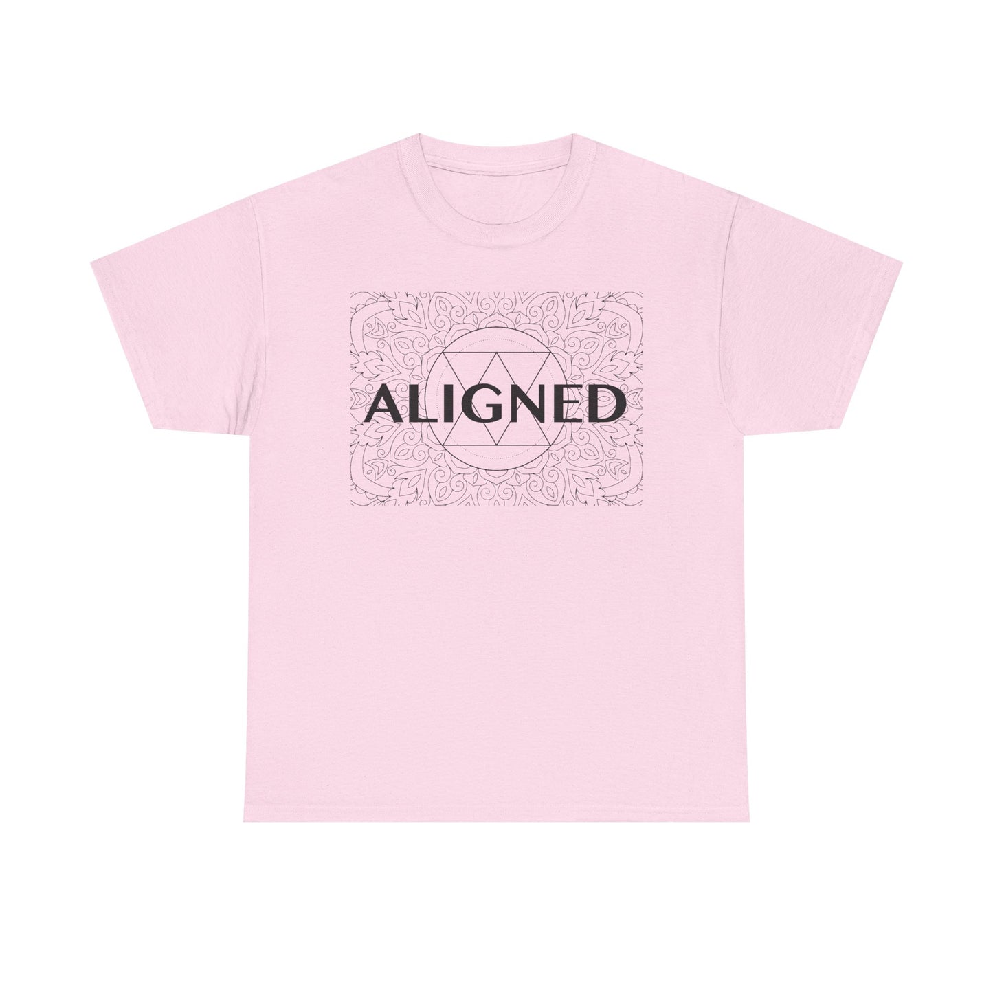 Aligned design Unisex Heavy Cotton Tee - Spiritual Graphic T-Shirt