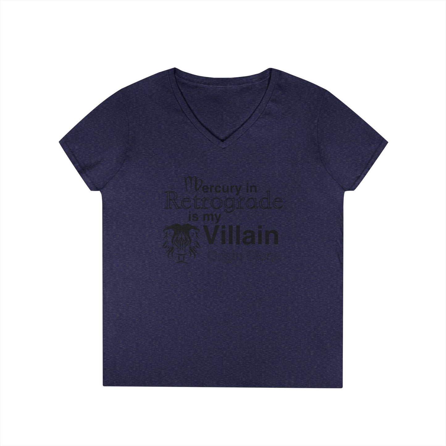Mercury Retrograde Villain V-Neck T-Shirt for Astrology Lovers