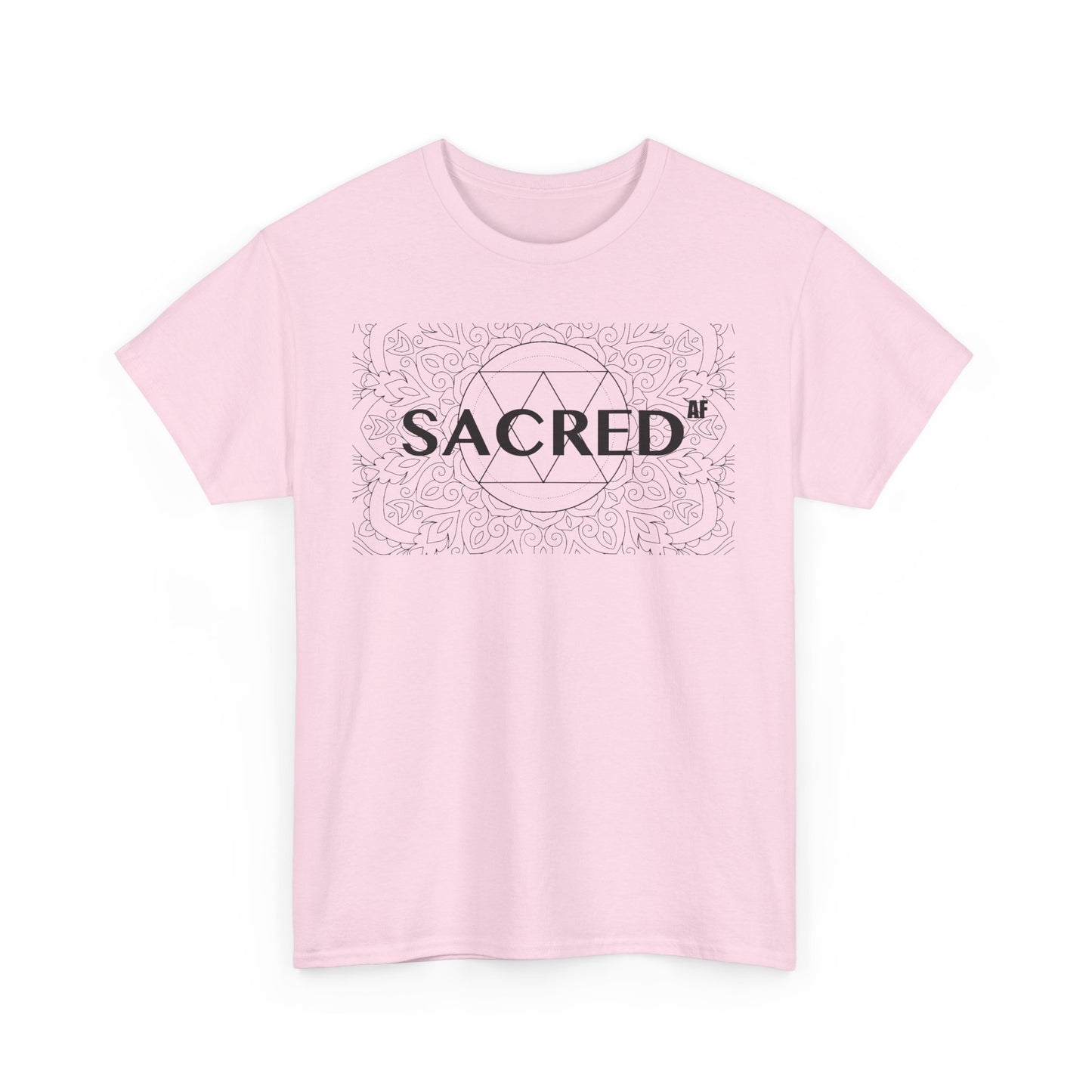 Sacred AF Unisex Heavy Cotton Tee - Spiritual Graphic T-Shirt