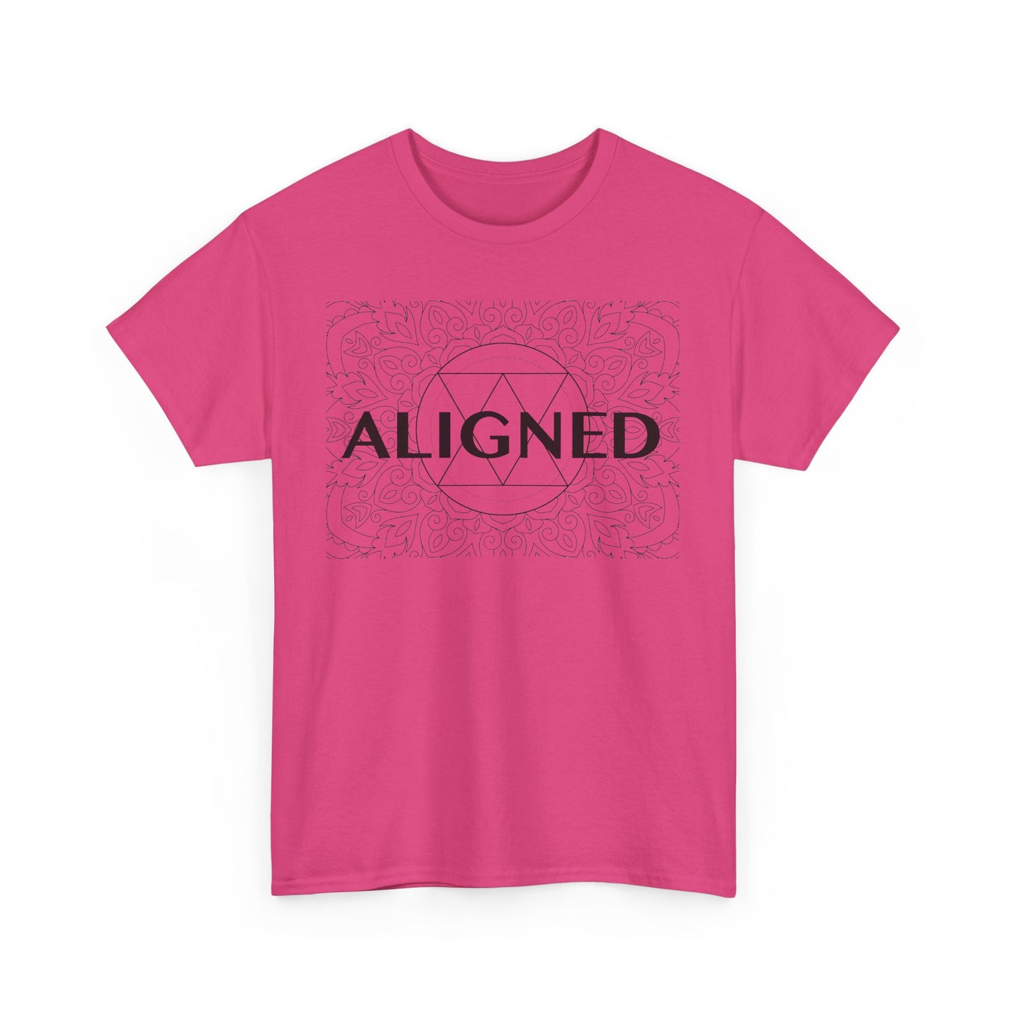 Aligned design Unisex Heavy Cotton Tee - Spiritual Graphic T-Shirt