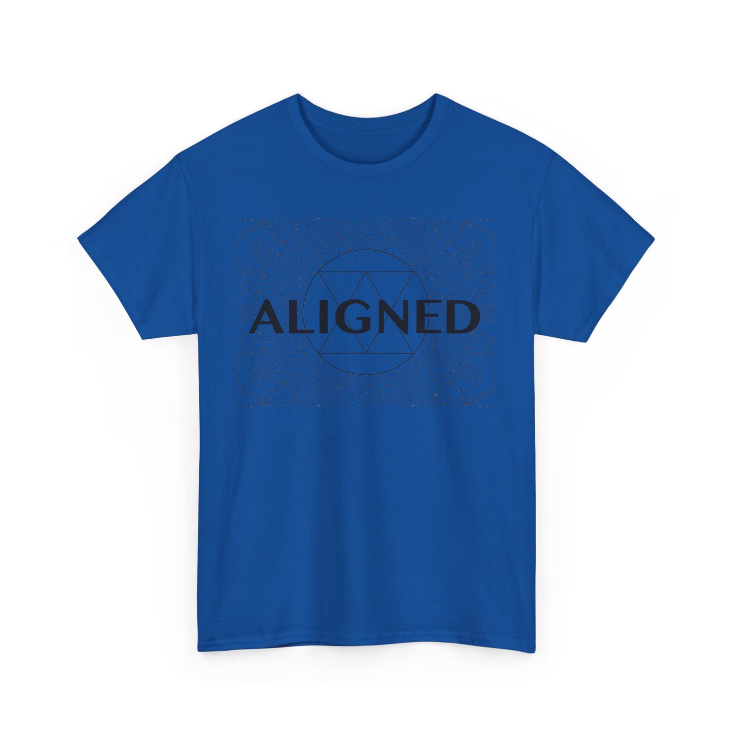 Aligned design Unisex Heavy Cotton Tee - Spiritual Graphic T-Shirt