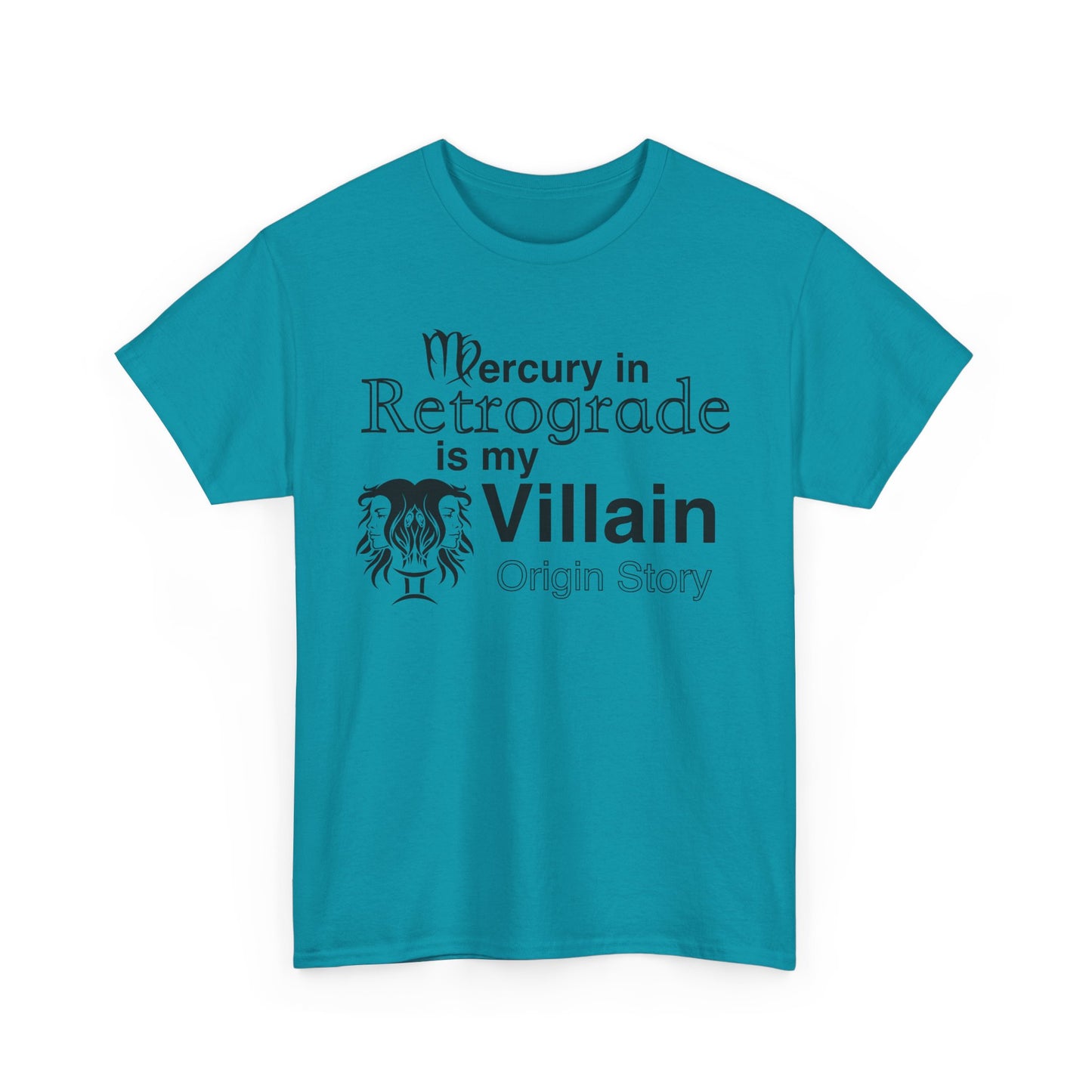 Mercury in Retrograde Unisex Heavy Cotton Tee - Astrological Villain T-Shirt