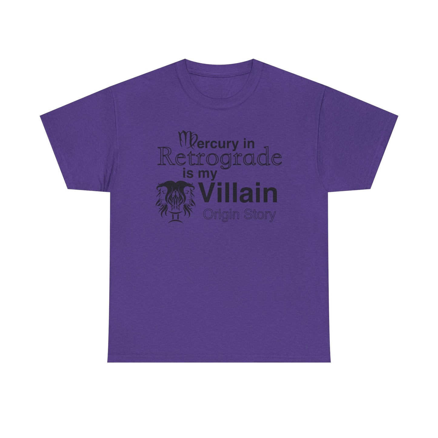 Mercury in Retrograde Unisex Heavy Cotton Tee - Astrological Villain T-Shirt