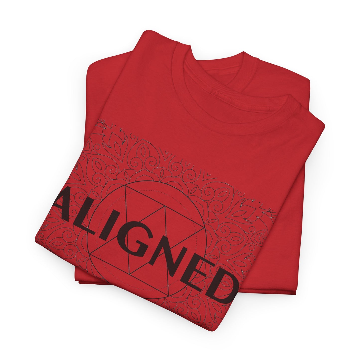 Aligned design Unisex Heavy Cotton Tee - Spiritual Graphic T-Shirt