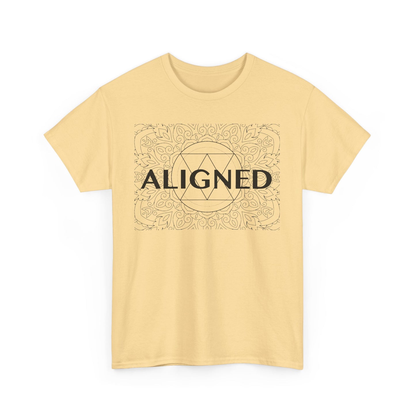 Aligned design Unisex Heavy Cotton Tee - Spiritual Graphic T-Shirt