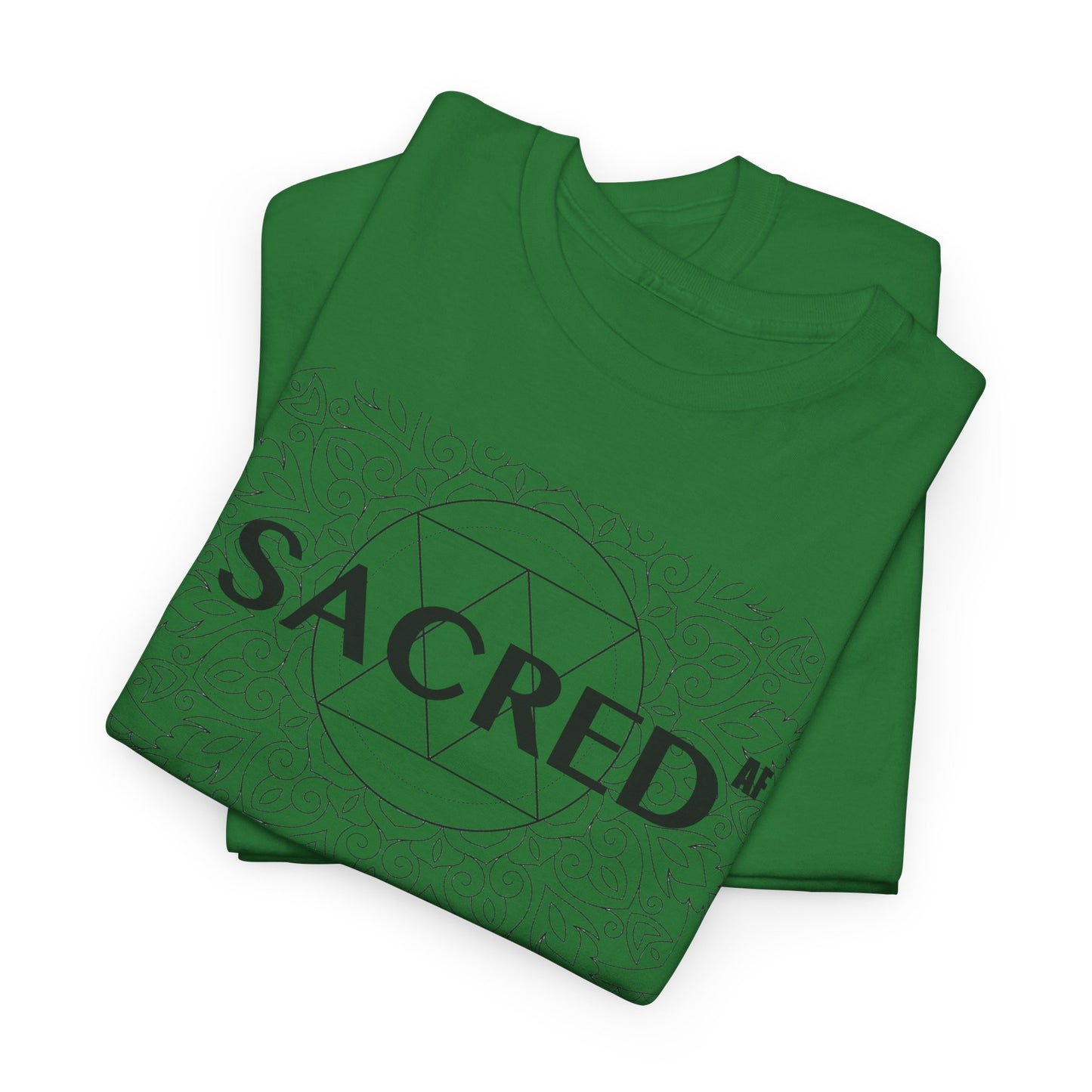 Sacred AF Unisex Heavy Cotton Tee - Spiritual Graphic T-Shirt
