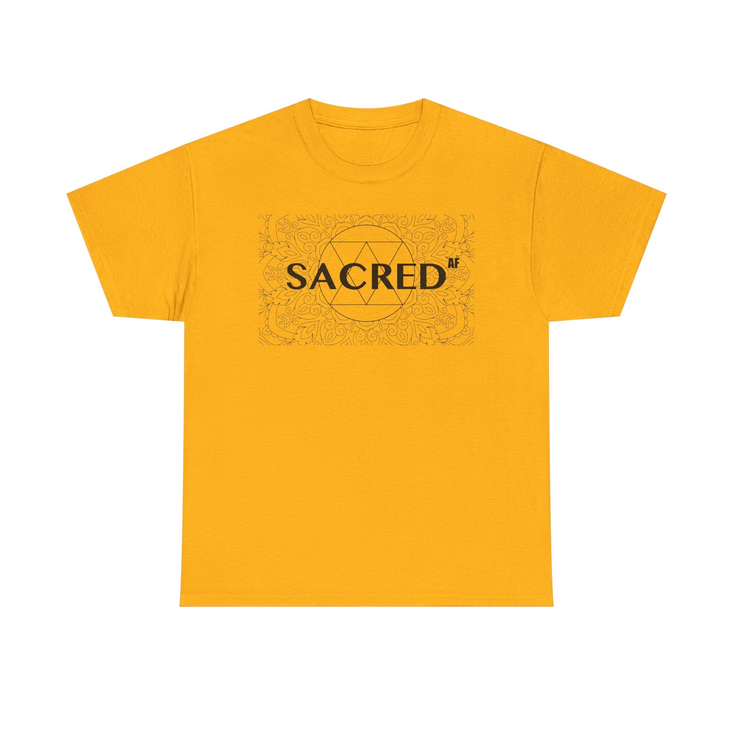 Sacred AF Unisex Heavy Cotton Tee - Spiritual Graphic T-Shirt