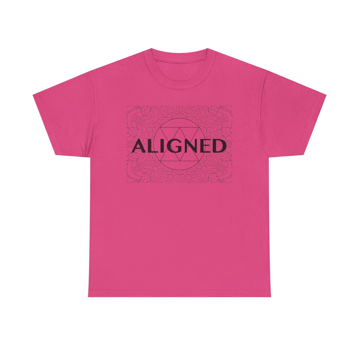 Aligned design Unisex Heavy Cotton Tee - Spiritual Graphic T-Shirt