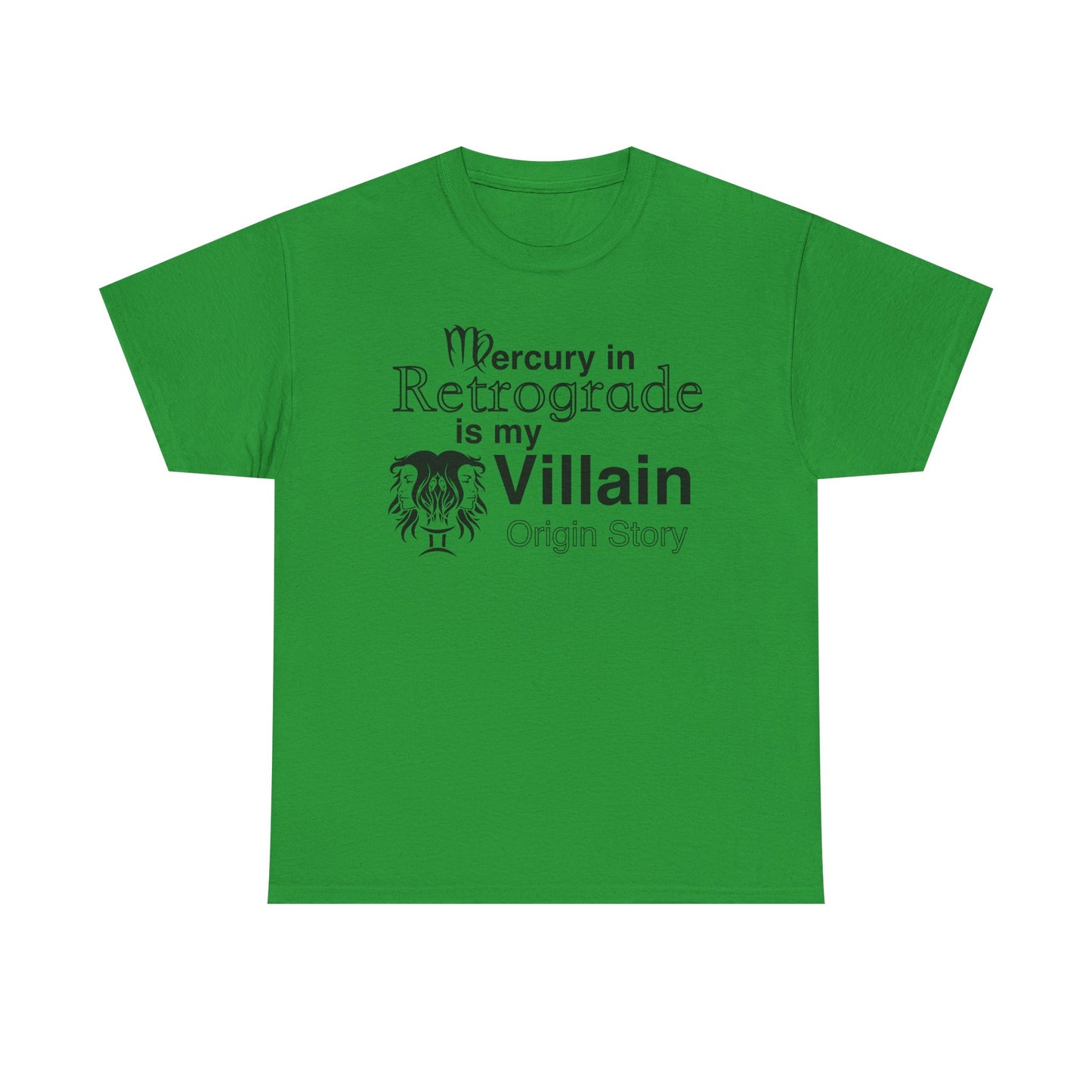 Mercury in Retrograde Unisex Heavy Cotton Tee - Astrological Villain T-Shirt