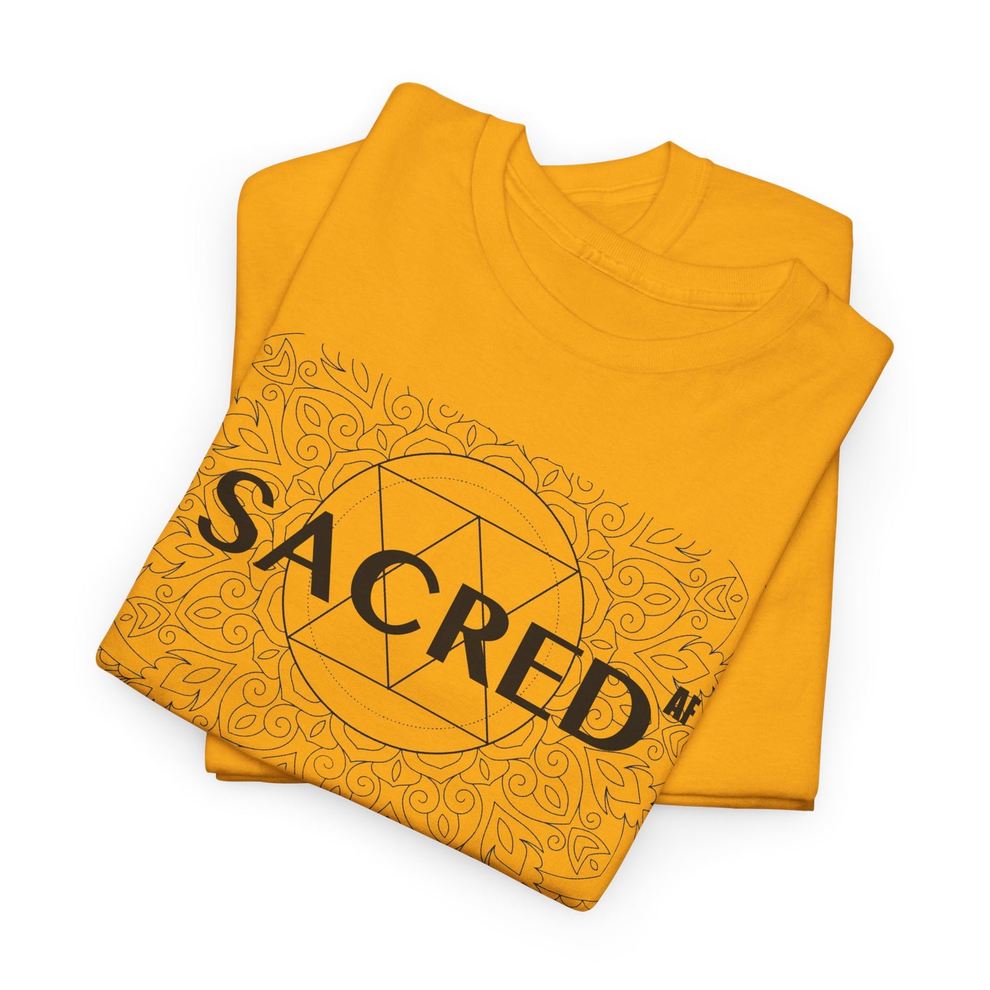 Sacred AF Unisex Heavy Cotton Tee - Spiritual Graphic T-Shirt