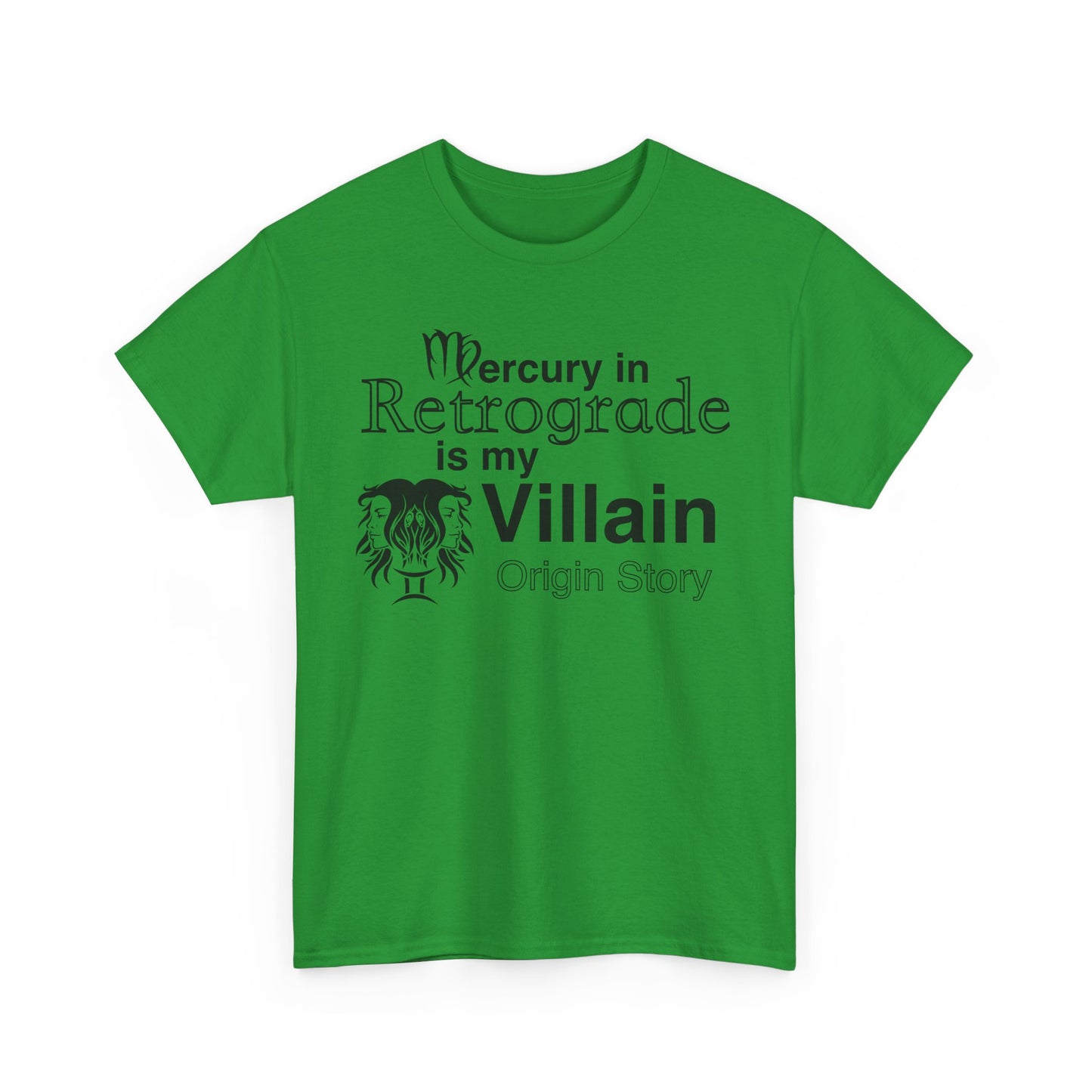 Mercury in Retrograde Unisex Heavy Cotton Tee - Astrological Villain T-Shirt