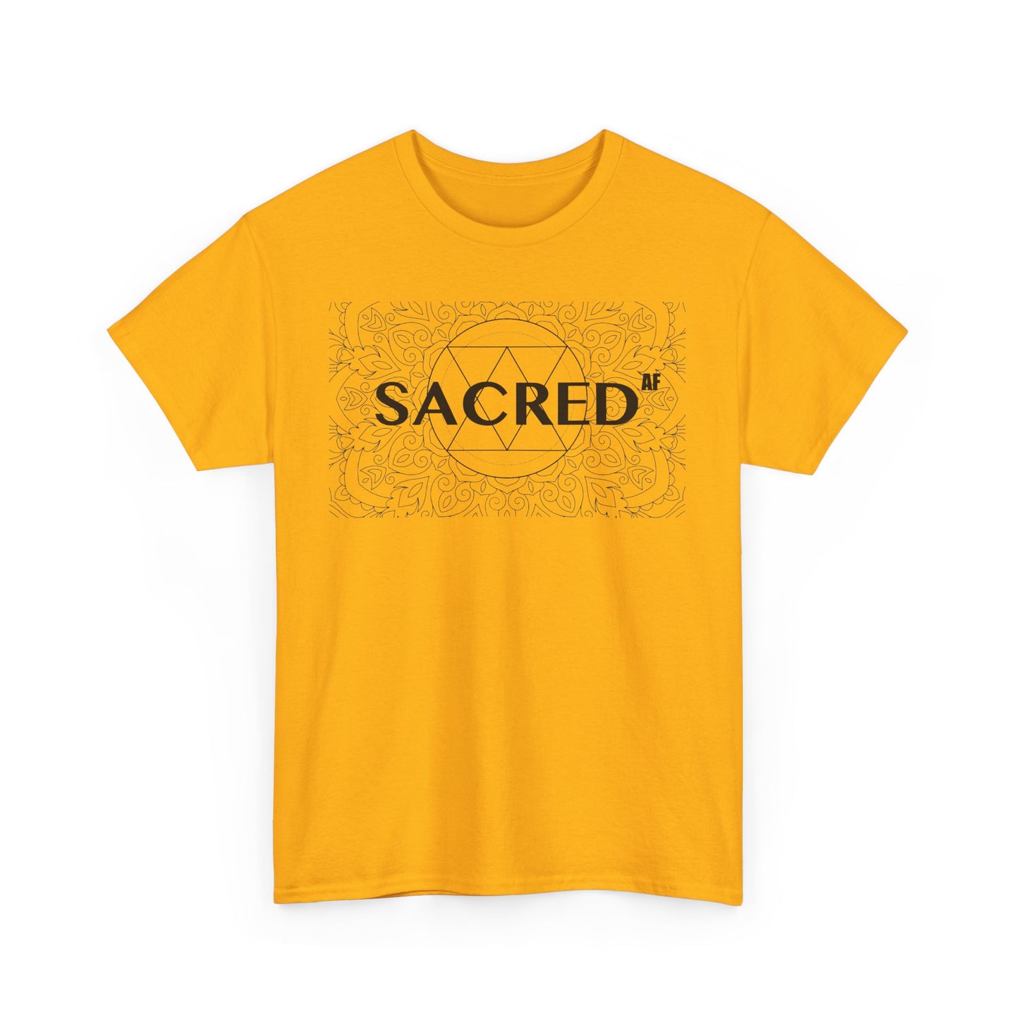 Sacred AF Unisex Heavy Cotton Tee - Spiritual Graphic T-Shirt