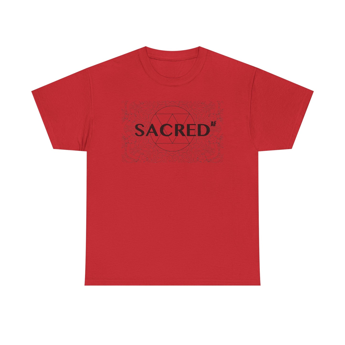 Sacred AF Unisex Heavy Cotton Tee - Spiritual Graphic T-Shirt