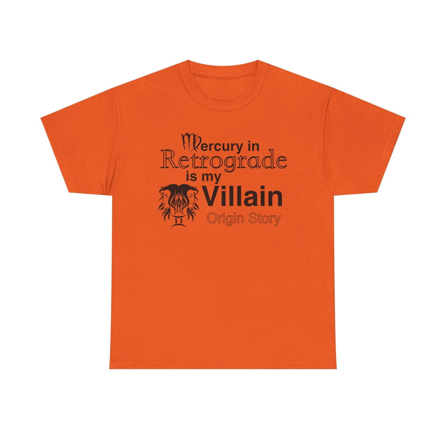 Mercury in Retrograde Unisex Heavy Cotton Tee - Astrological Villain T-Shirt