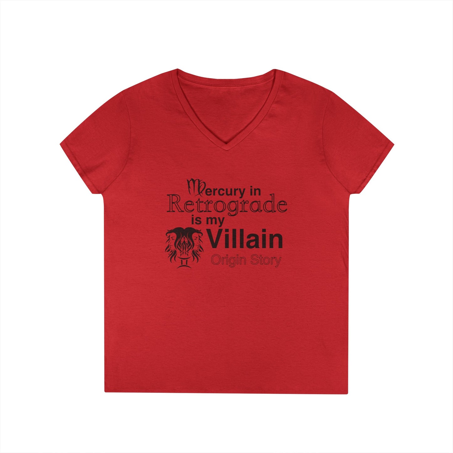 Mercury Retrograde Villain V-Neck T-Shirt for Astrology Lovers