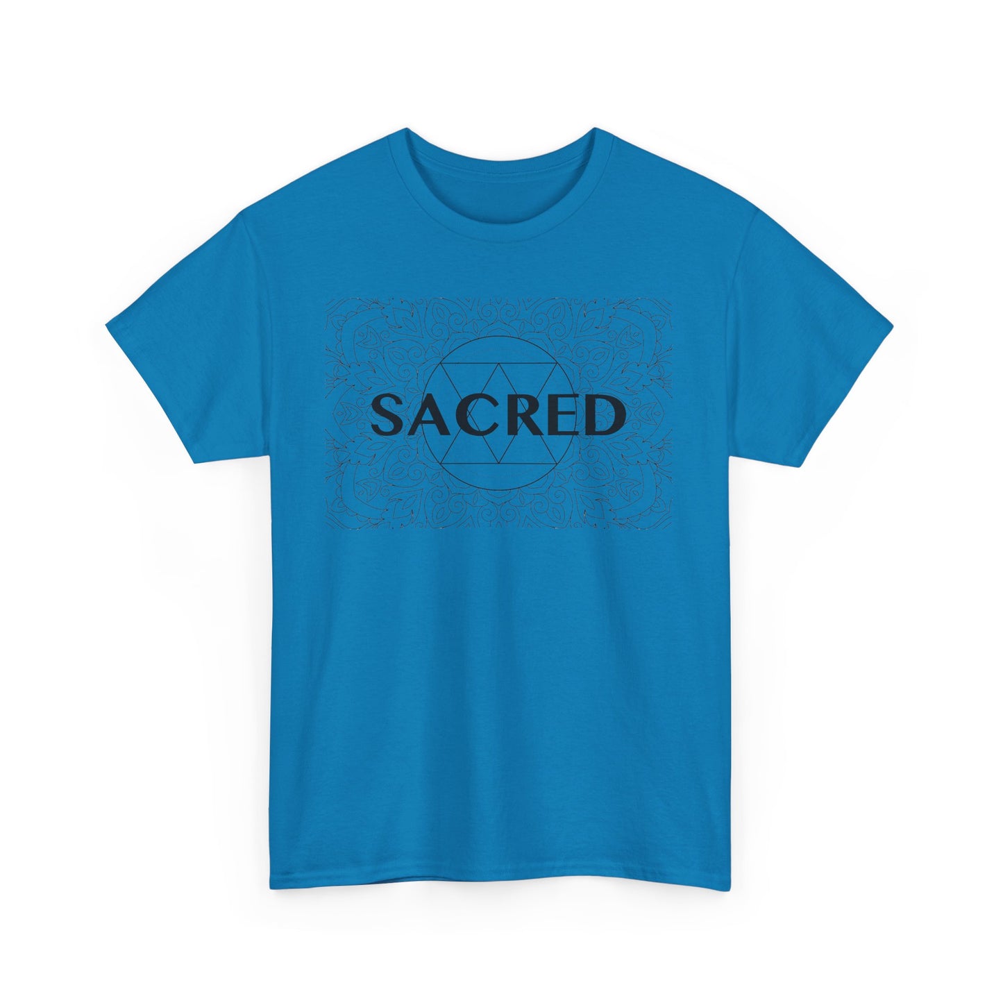 Sacred design Unisex Heavy Cotton Tee - Spiritual Graphic T-Shirt