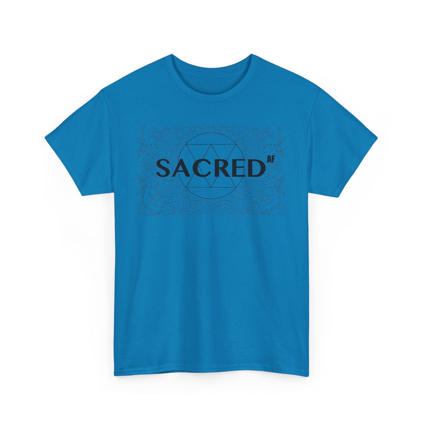Sacred AF Unisex Heavy Cotton Tee - Spiritual Graphic T-Shirt