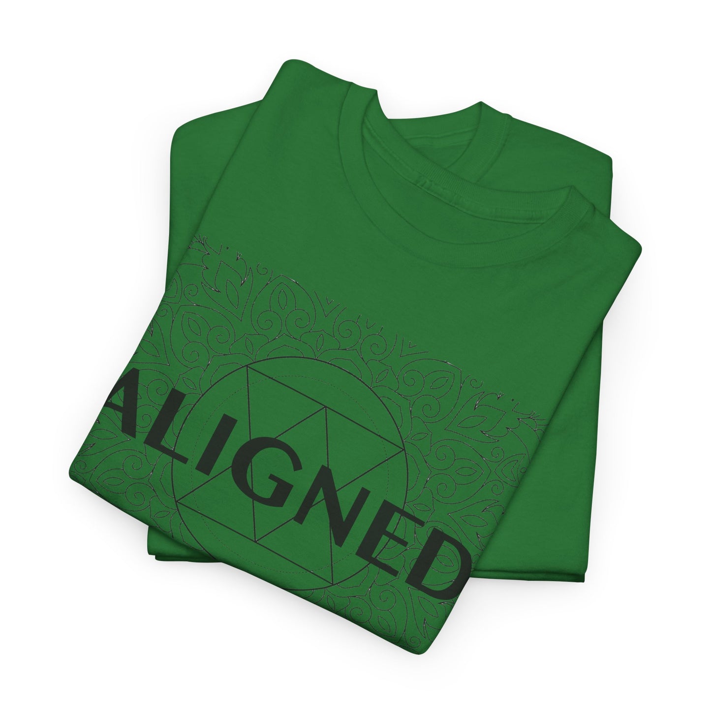 Aligned design Unisex Heavy Cotton Tee - Spiritual Graphic T-Shirt