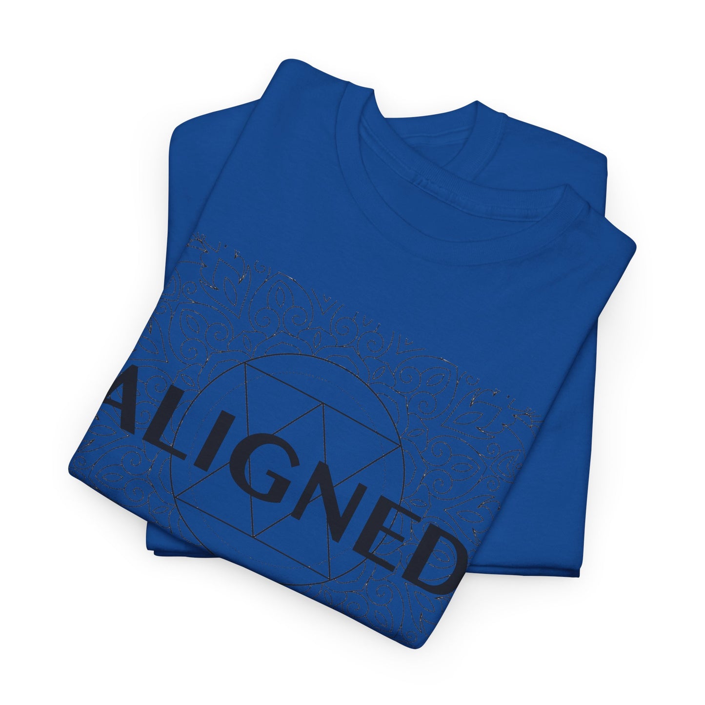 Aligned design Unisex Heavy Cotton Tee - Spiritual Graphic T-Shirt