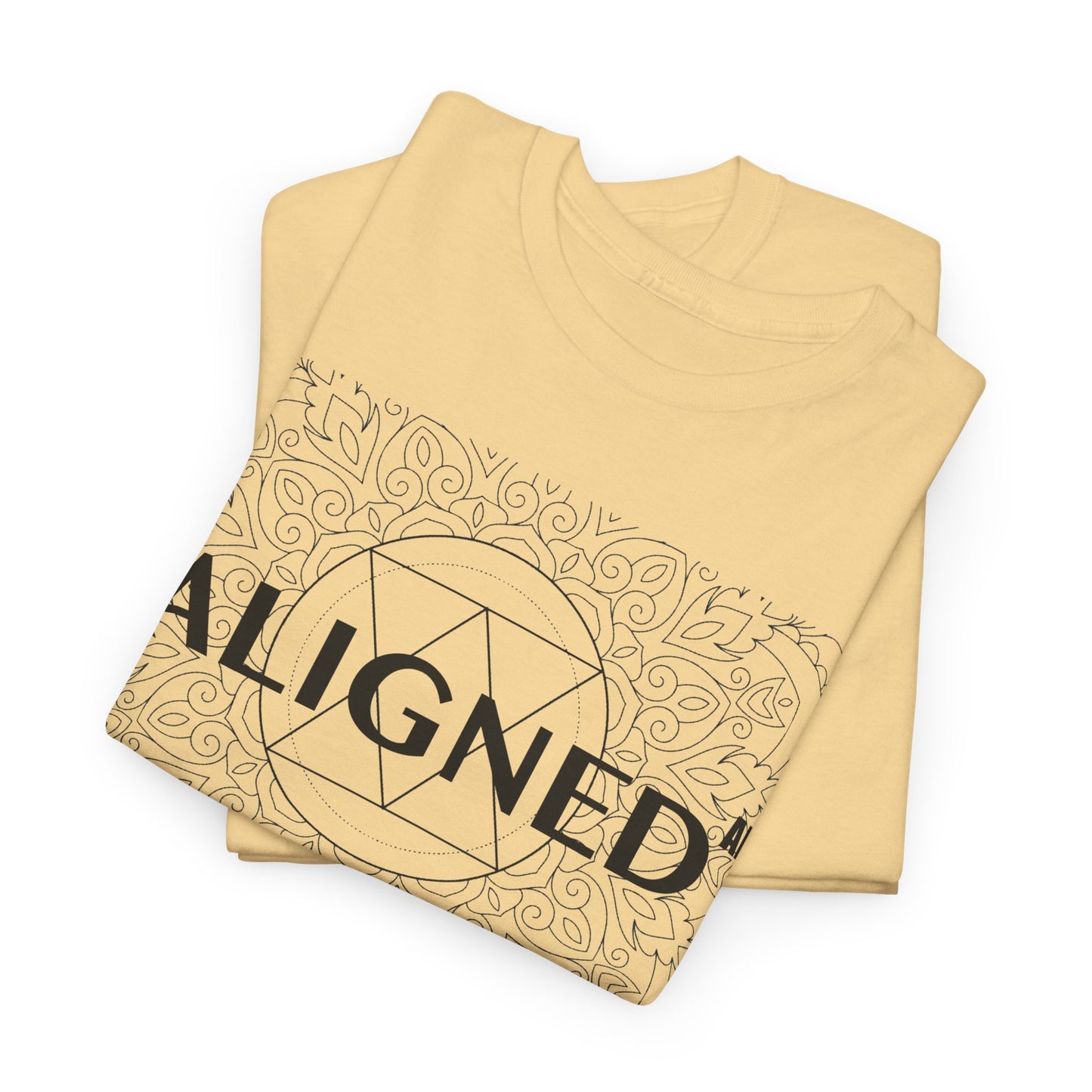Aligned AF Unisex Heavy Cotton Tee - Spiritual Graphic T-Shirt