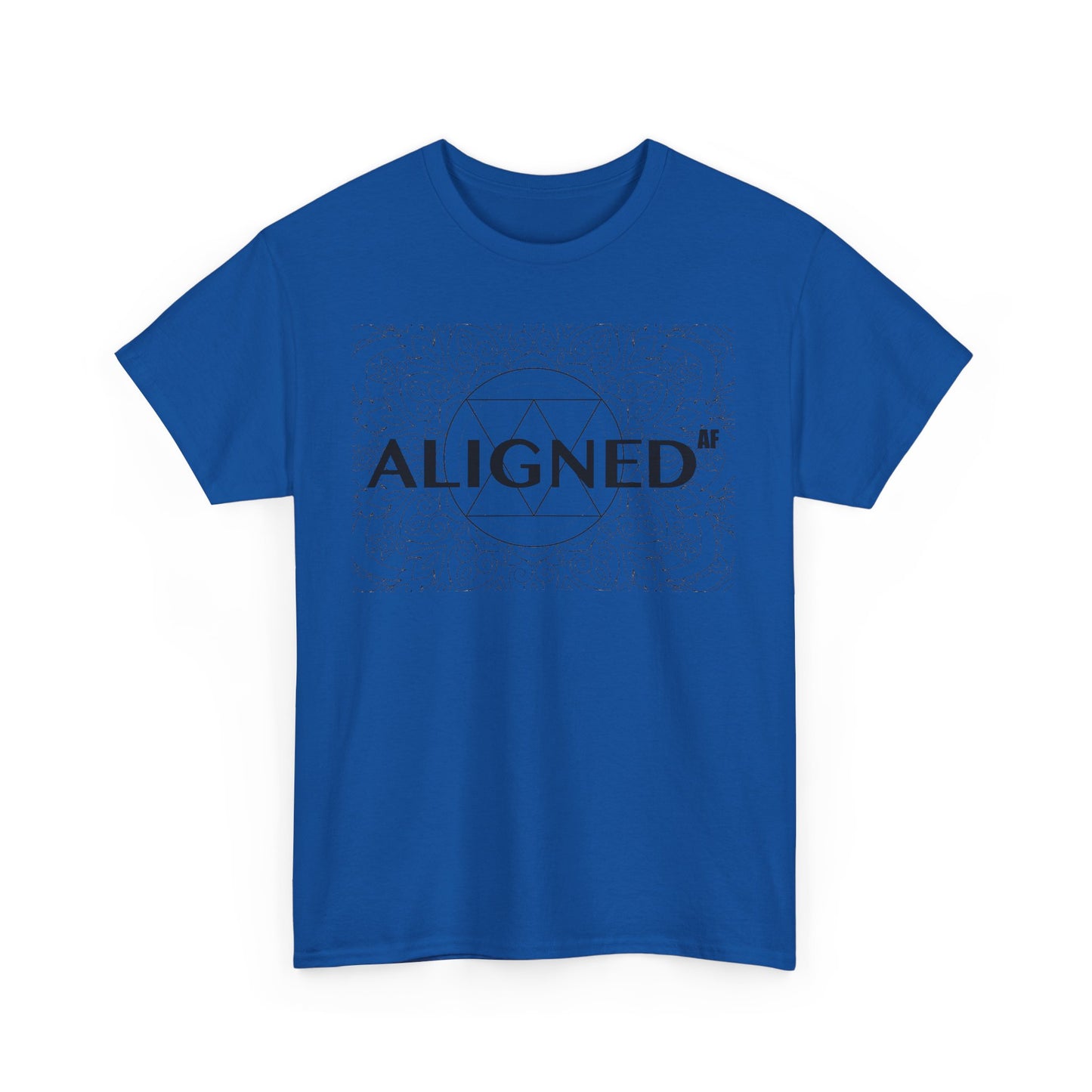 Aligned AF Unisex Heavy Cotton Tee - Spiritual Graphic T-Shirt