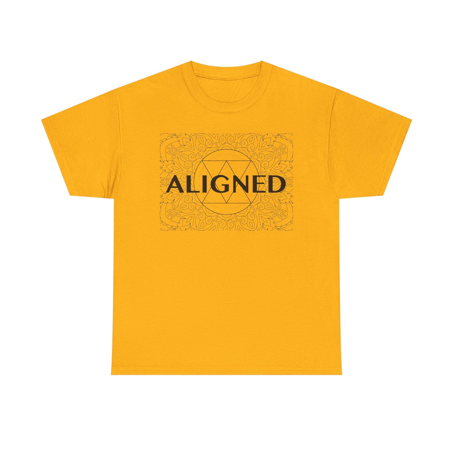 Aligned design Unisex Heavy Cotton Tee - Spiritual Graphic T-Shirt