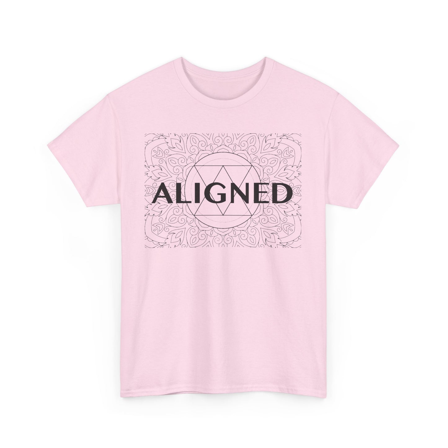 Aligned design Unisex Heavy Cotton Tee - Spiritual Graphic T-Shirt