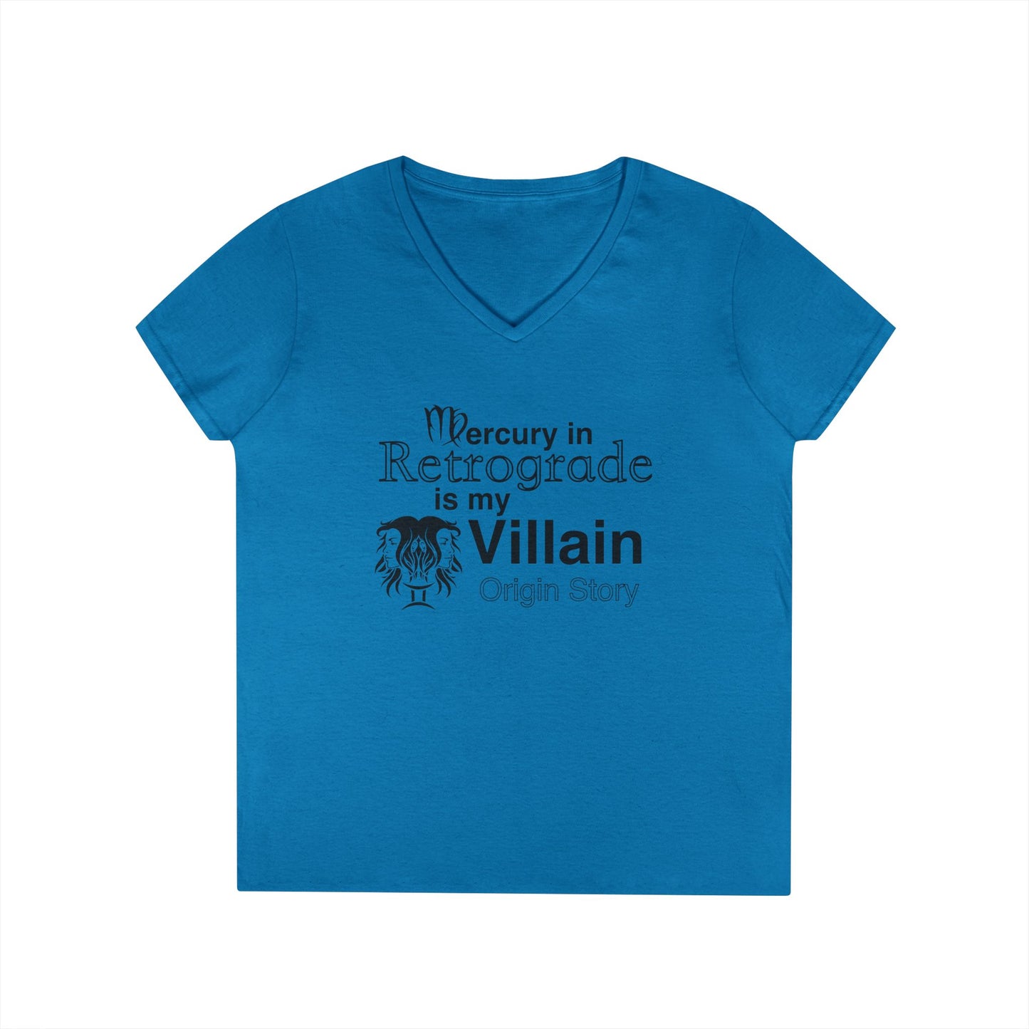 Mercury Retrograde Villain V-Neck T-Shirt for Astrology Lovers